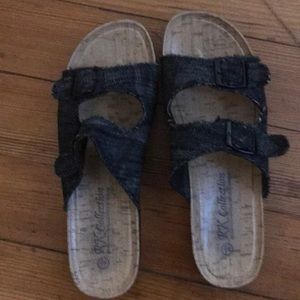 Plaid sandals